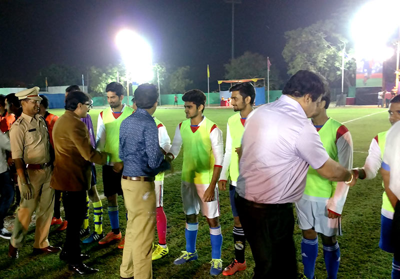 rajkot city police jyoti foot ball