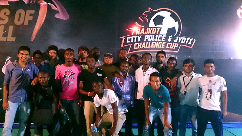 rajkot city police jyoti football