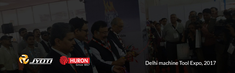 Mr. P G Jadeja (CMD, Jyoti CNC Automation Limited) inaugurating Delhi Machine Tool Expo 2017