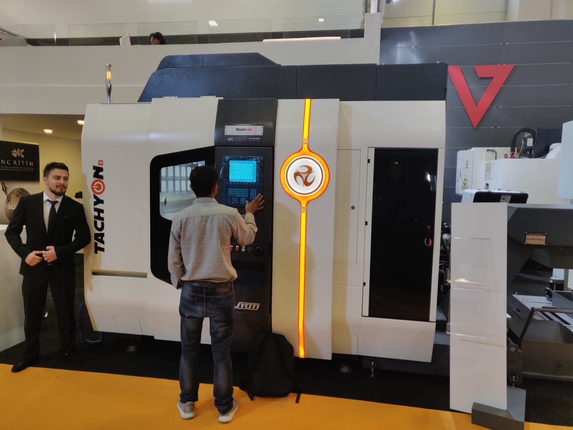 State of art machines displayed by Jyoti at MAKTEK, Eurasia 2018, Instanbul, Turkey