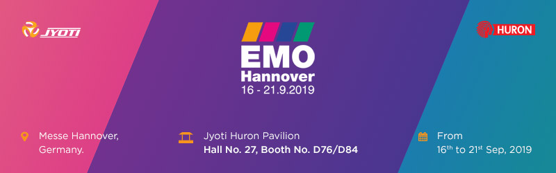 Invitation to visit us at Jyoti Huron Pavilion, EMO 2019.
