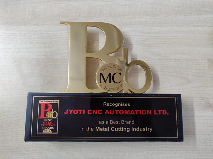 Economic Times 'The Best Metal Cutting Brand 2019'