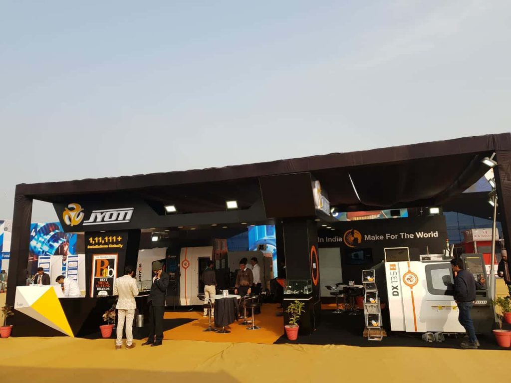 Jyoti Pavillion at Jamnagar TechFest, Jan 2020 Jyoti CNC Automation