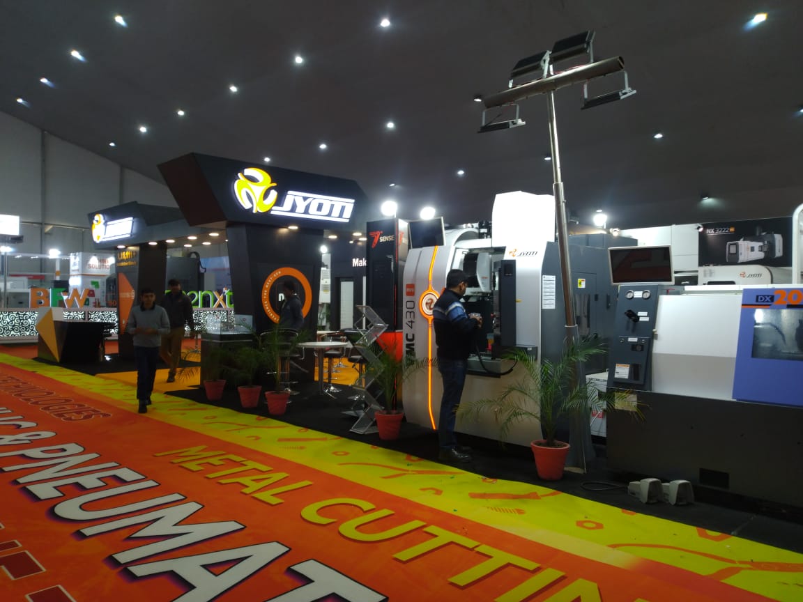 Feverish glimpses of Jyoti CNC Automation LTD at MachAuto Expo.2020, Ludhiana.