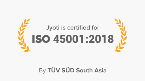 Jyoti Certificate ISO 45001:2018