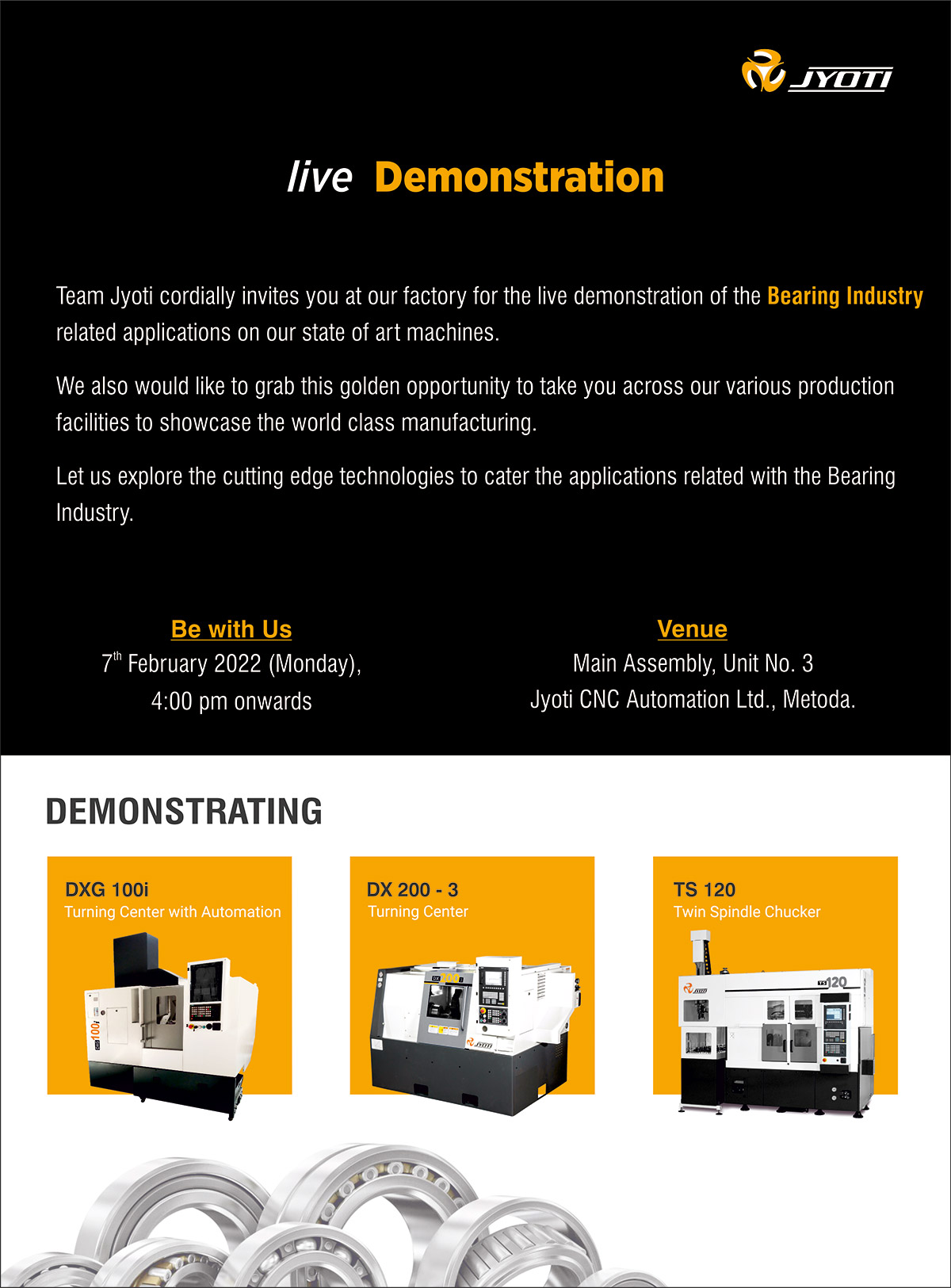 Live Demonstration 7 February 2022 (Monday)