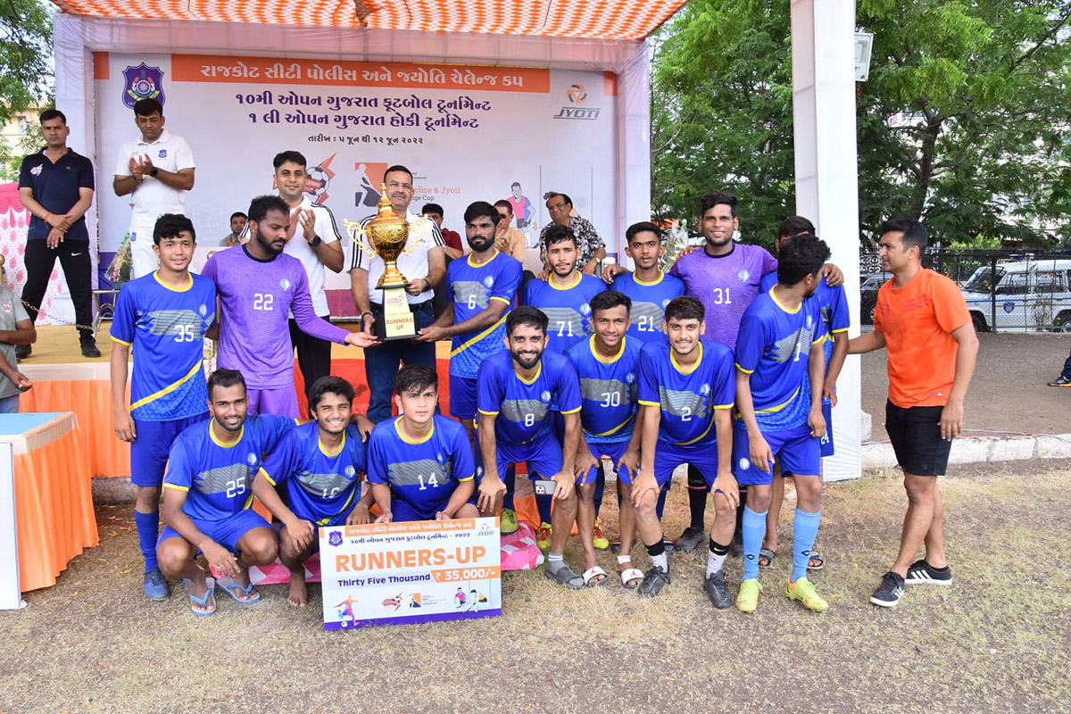 10th Open Gujarat Football Tournament - Rajkot City Police and Jyoti Challenge Cup: 2022