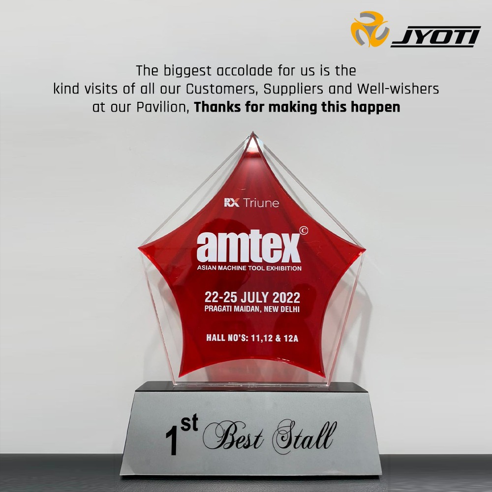 The best stall award at AMTEX 2022