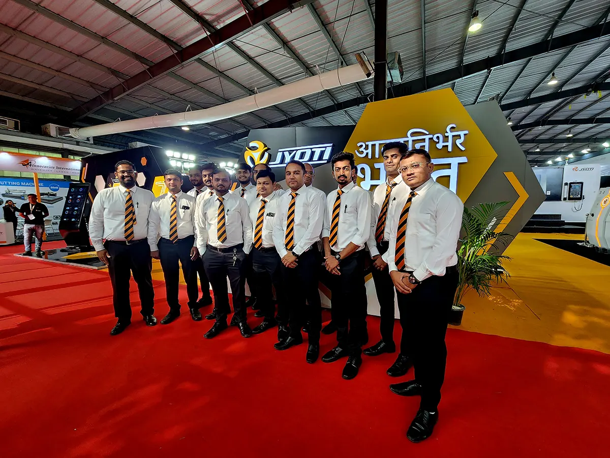Jyoti marks its dominance through the display of innovations in metal cutting technologies at ENGIMACH'23,Gandhinagar