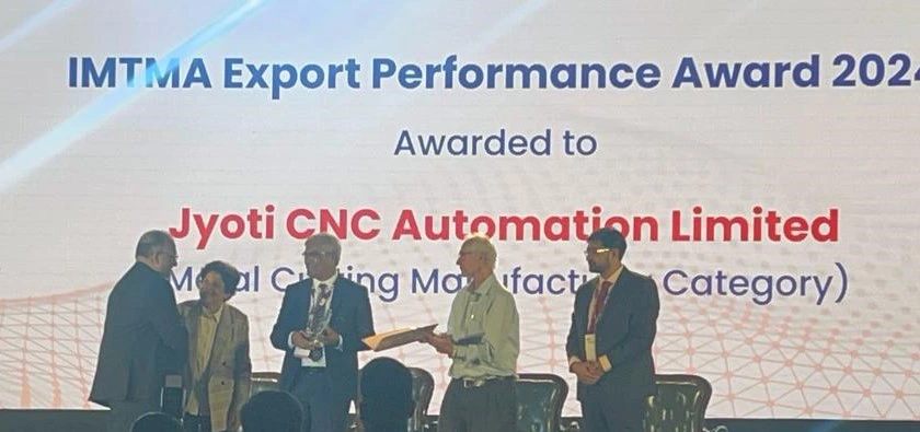 Another feather in the Cap - IMTMA Export Performance Award 2024