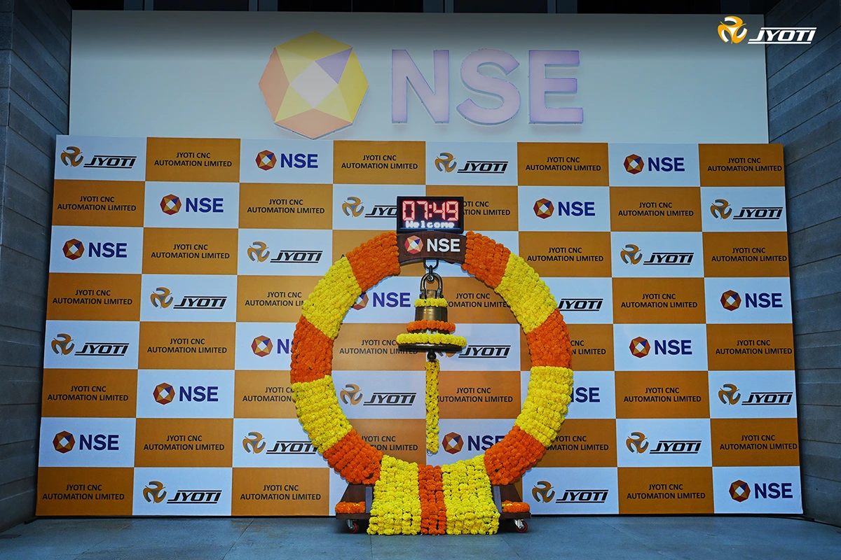 Jyoti CNC is listed on Stock Exchanges (NSE/BSE) of India