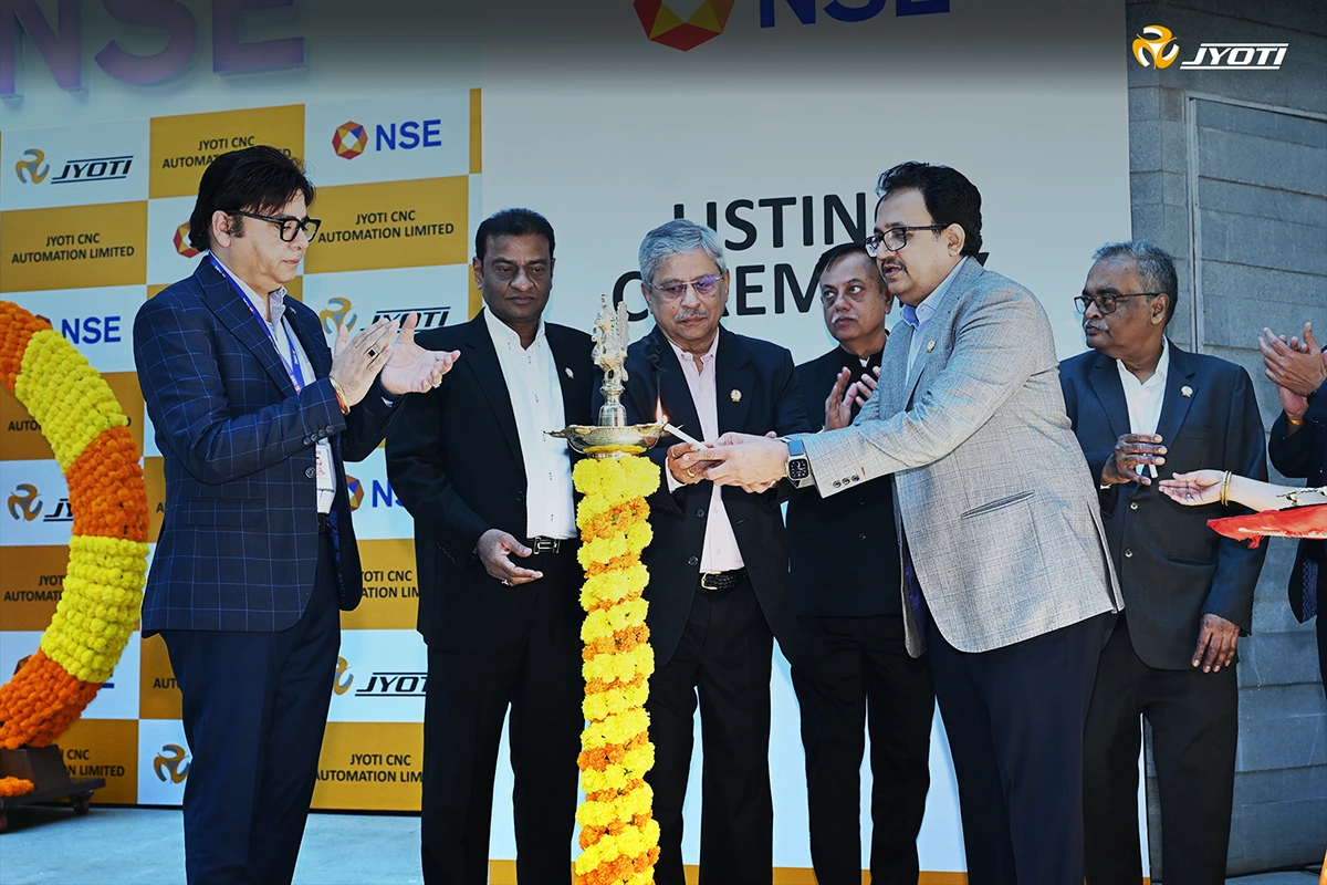 Jyoti CNC is listed on Stock Exchanges (NSE/BSE) of India