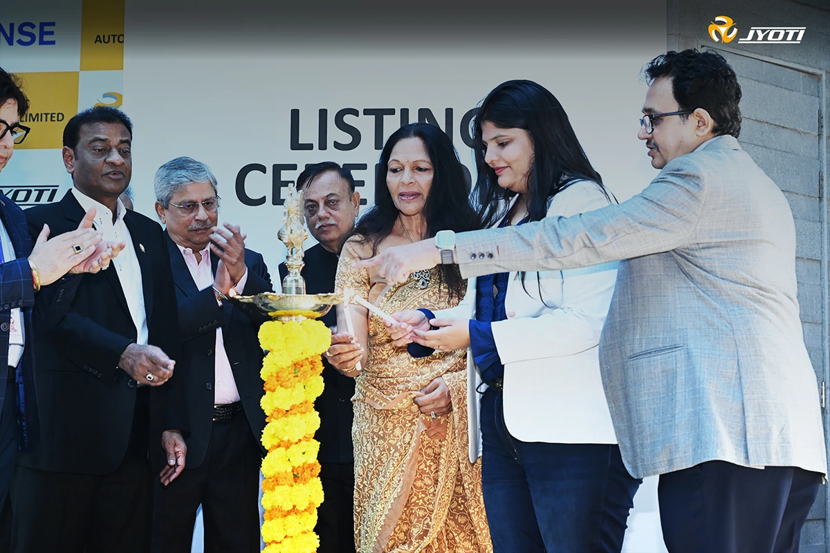 Jyoti CNC is listed on Stock Exchanges (NSE/BSE) of India