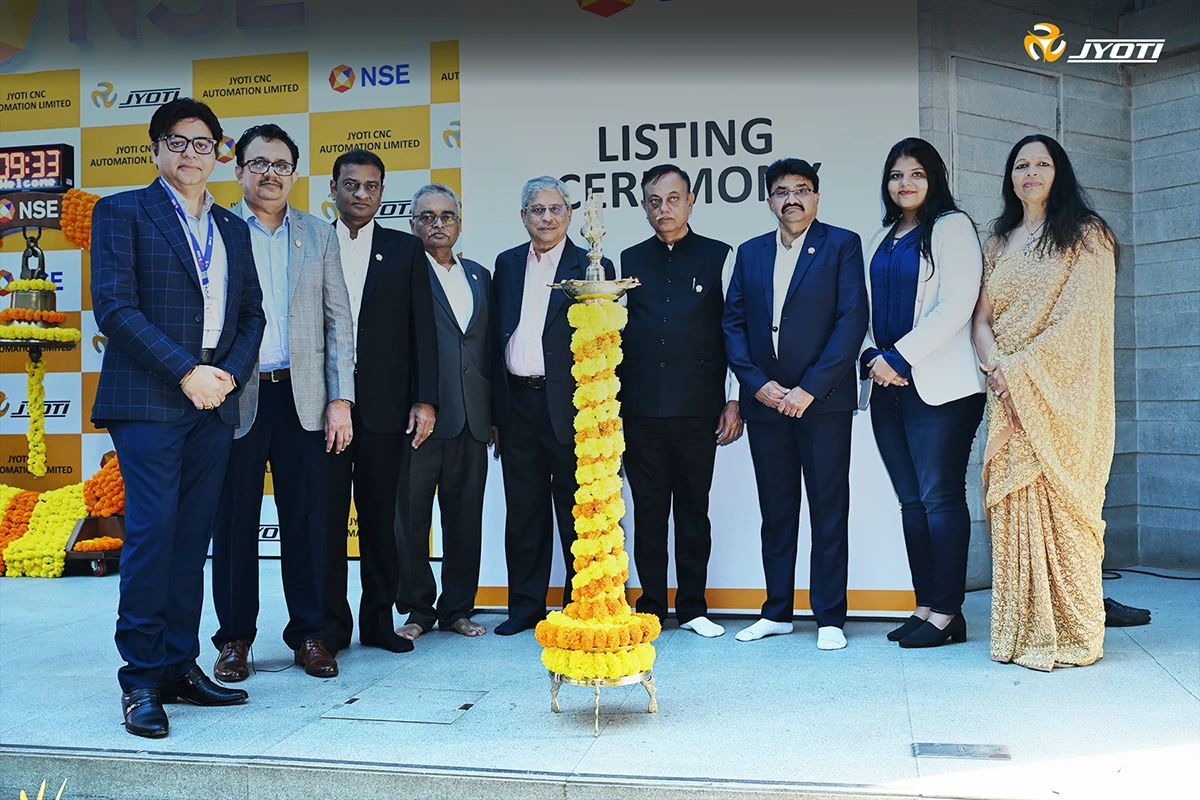 Jyoti CNC is listed on Stock Exchanges (NSE/BSE) of India