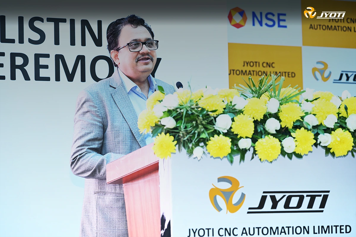 Jyoti CNC is listed on Stock Exchanges (NSE/BSE) of India