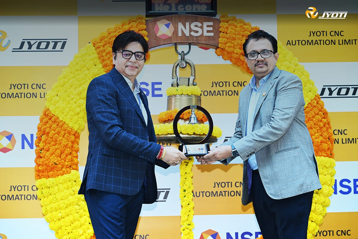 Jyoti CNC is listed on Stock Exchanges (NSE/BSE) of India