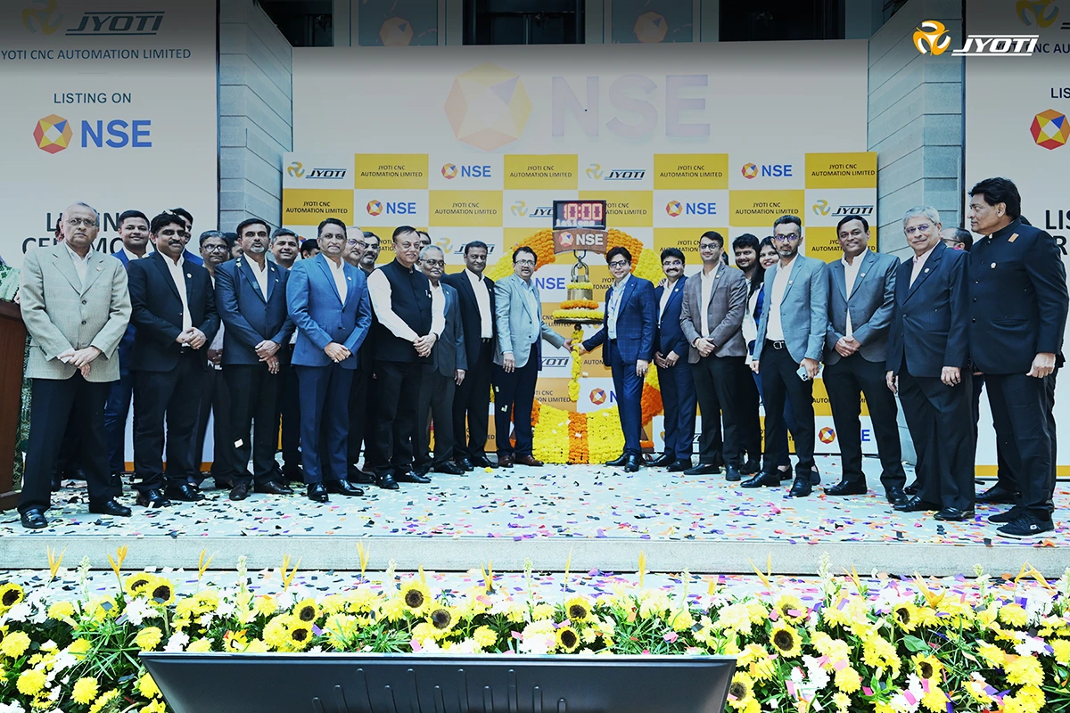 Jyoti CNC is listed on Stock Exchanges (NSE/BSE) of India