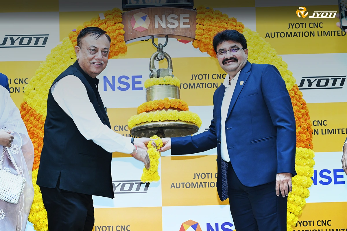 Jyoti CNC is listed on Stock Exchanges (NSE/BSE) of India