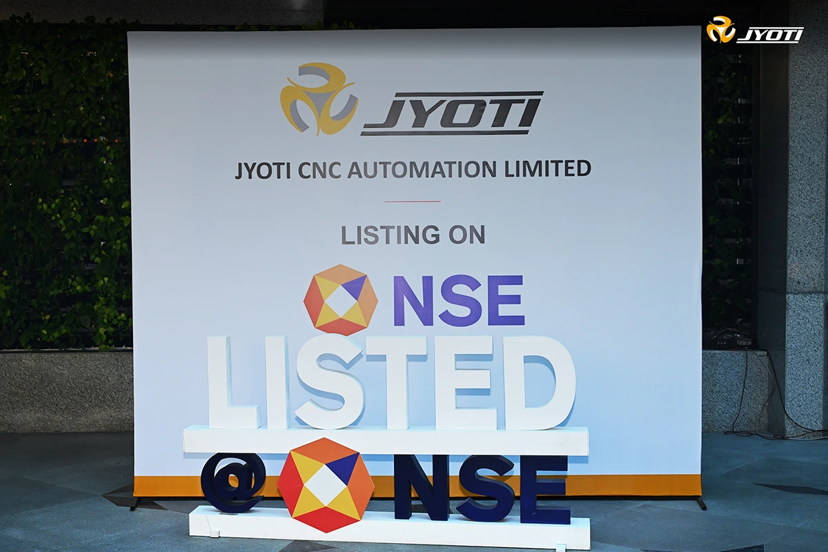 Jyoti CNC is listed on Stock Exchanges (NSE/BSE) of India