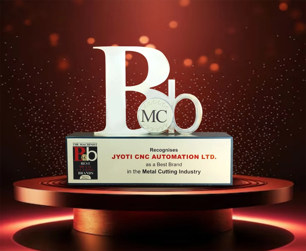 Jyoti CNC recognised : "Best Metal Cutting Brand" for the 6th consecutive time by the Economic Times Group!