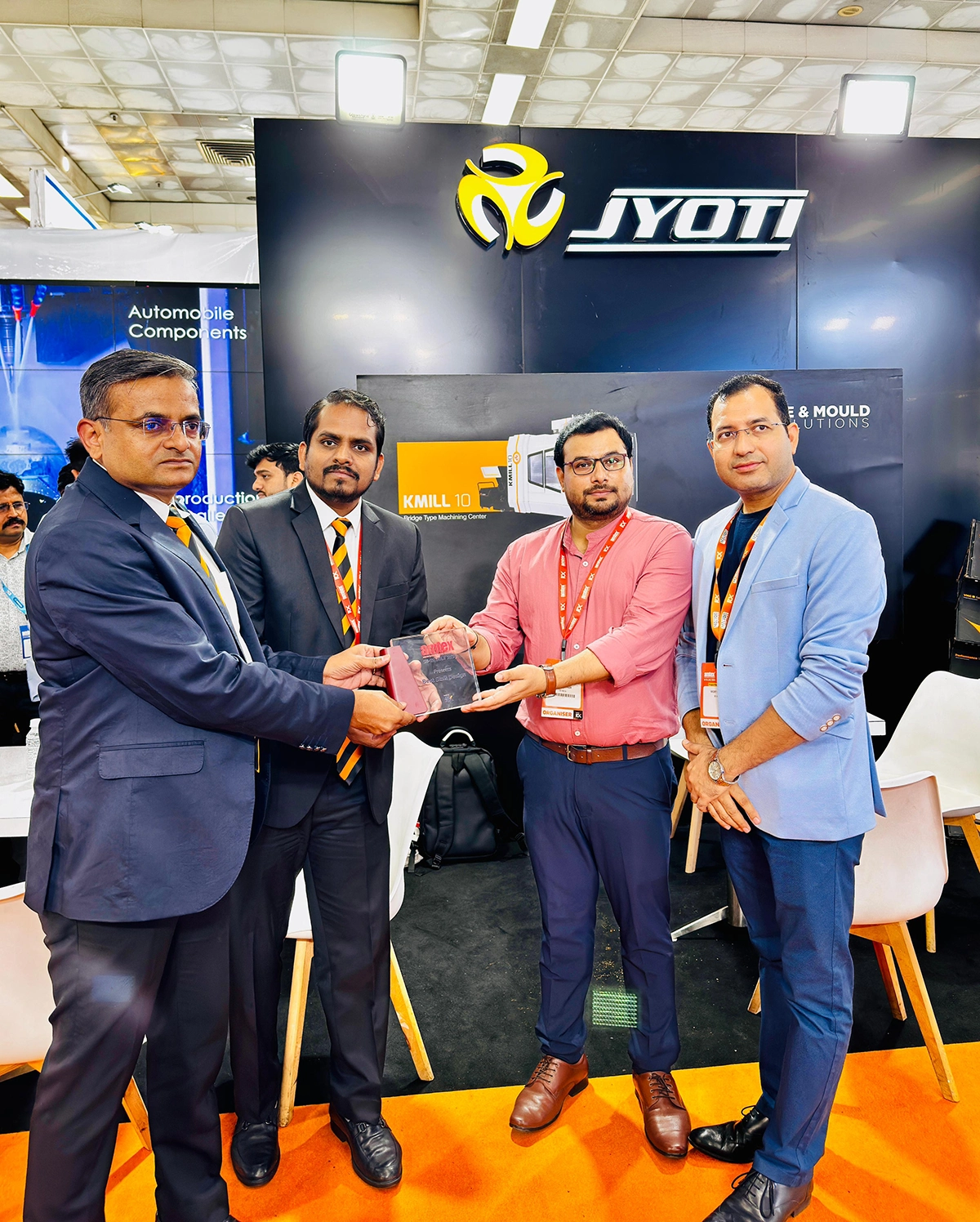 Jyoti CNC Automation Limited Receives Best Stall Design Award, AMTEX 2024, Delhi