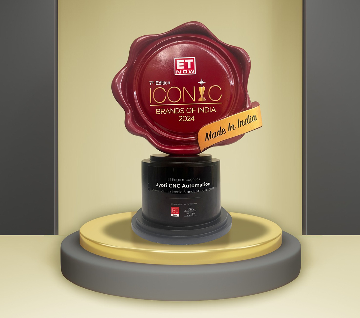 Jyoti CNC Honoured as Iconic Brand of India 2024 by ET Edge (The Times Group)