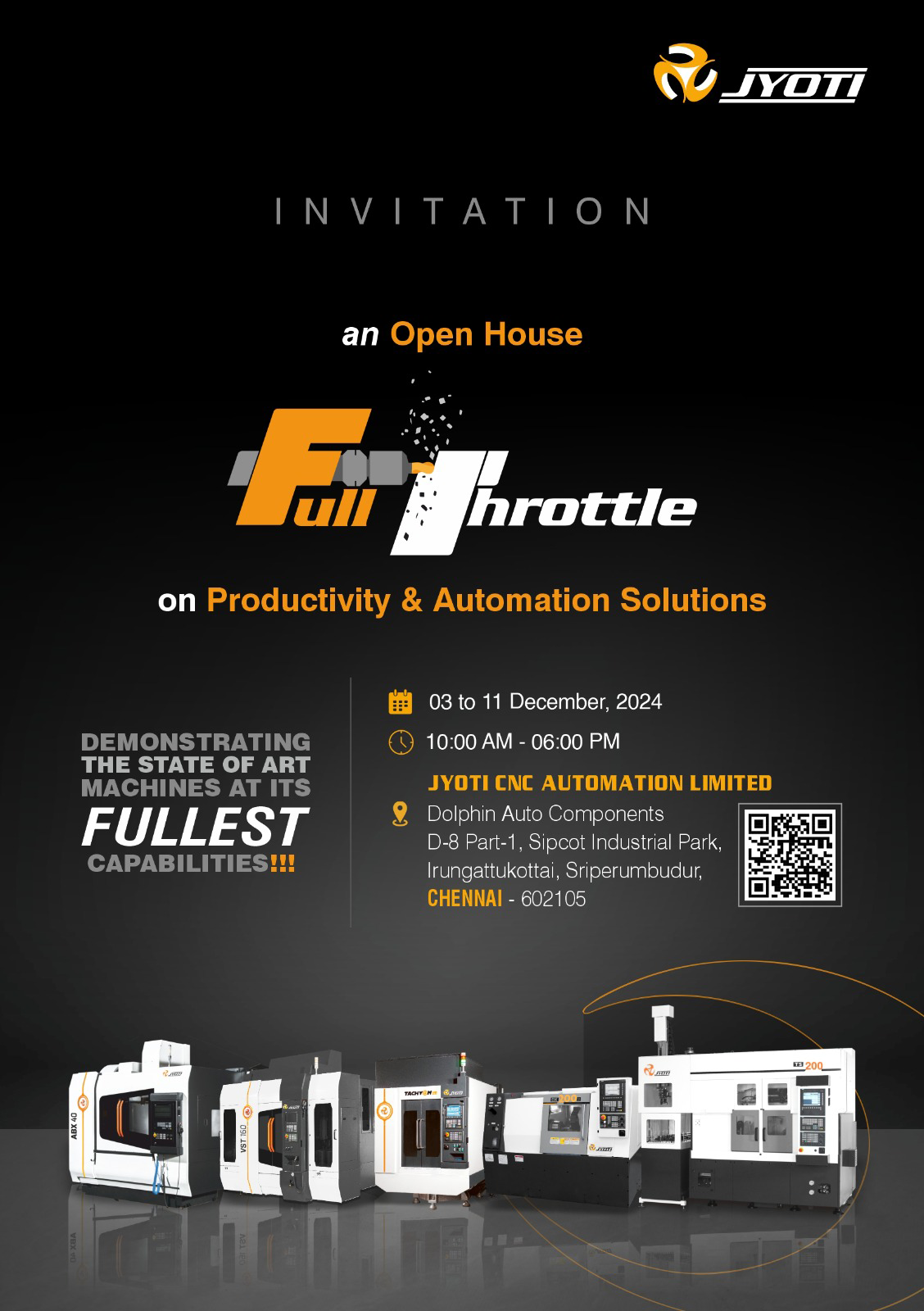 Full Throttle: an Open House @ Chennai Invitation