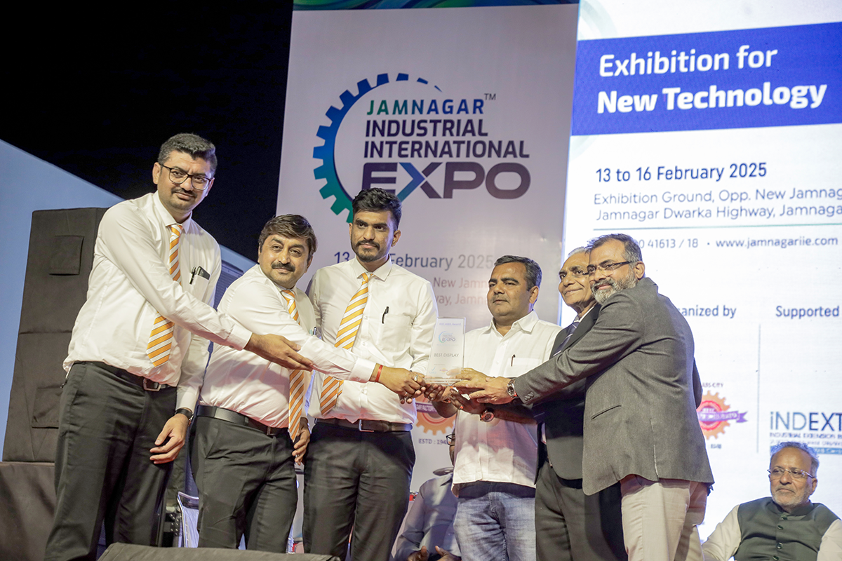 Jyoti CNC honoured with 'Best Display Award' at the Jamnagar Industrial International Expo - 2025