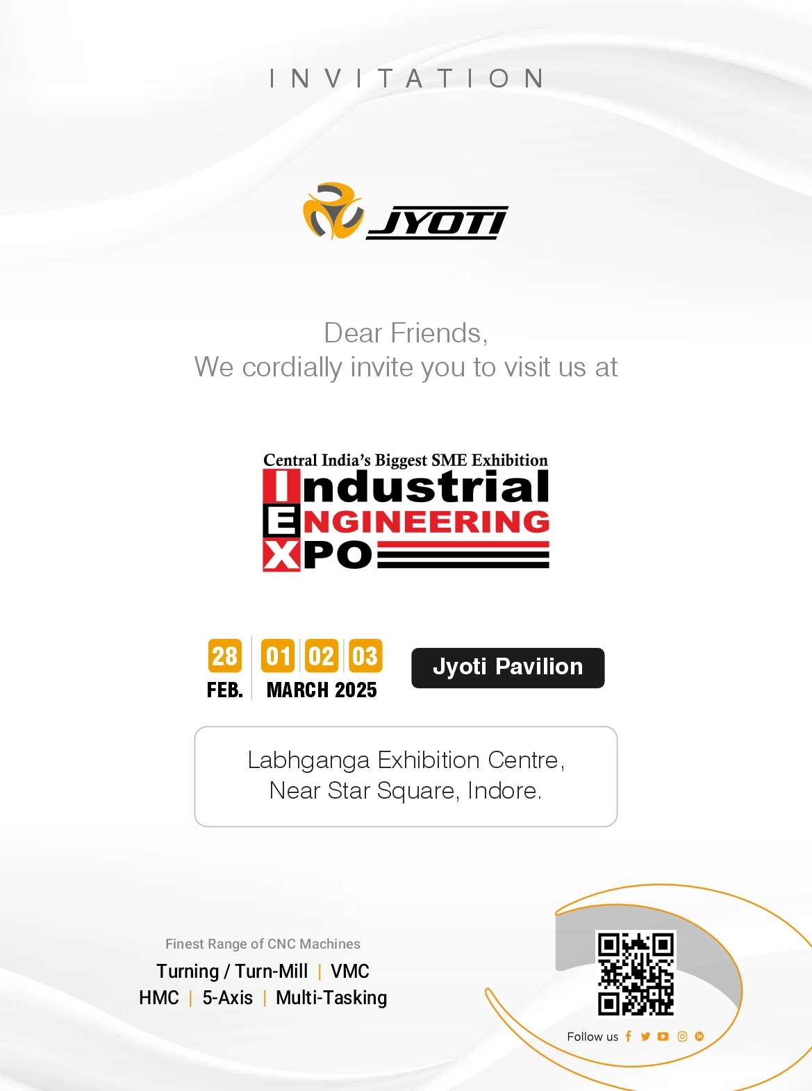 Industrial Engineering Expo 2025, Indore Invitatation