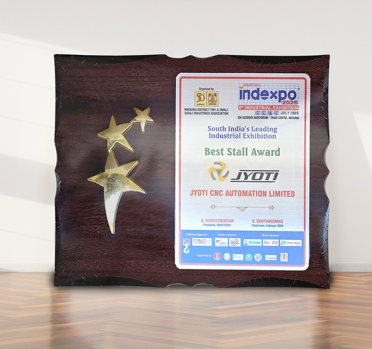 Best Stall Award - MADITSSIA’s Indexpo’ 2025, Madurai