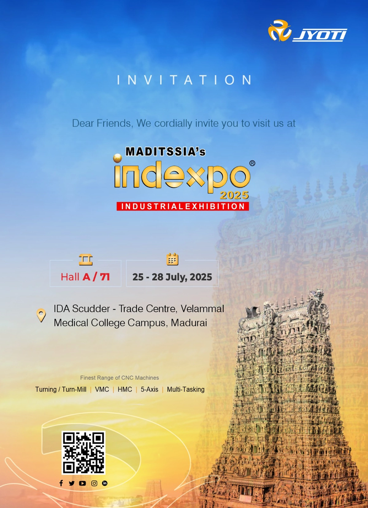 Invitation : MADITSSIA's Indexpo' 2025 @ Madurai