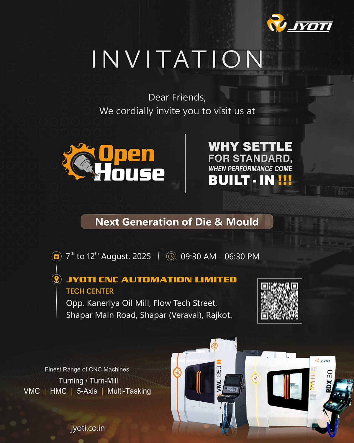 Visitors to Believers: Fruitful Open House - Shaper (Rajkot) Invitation