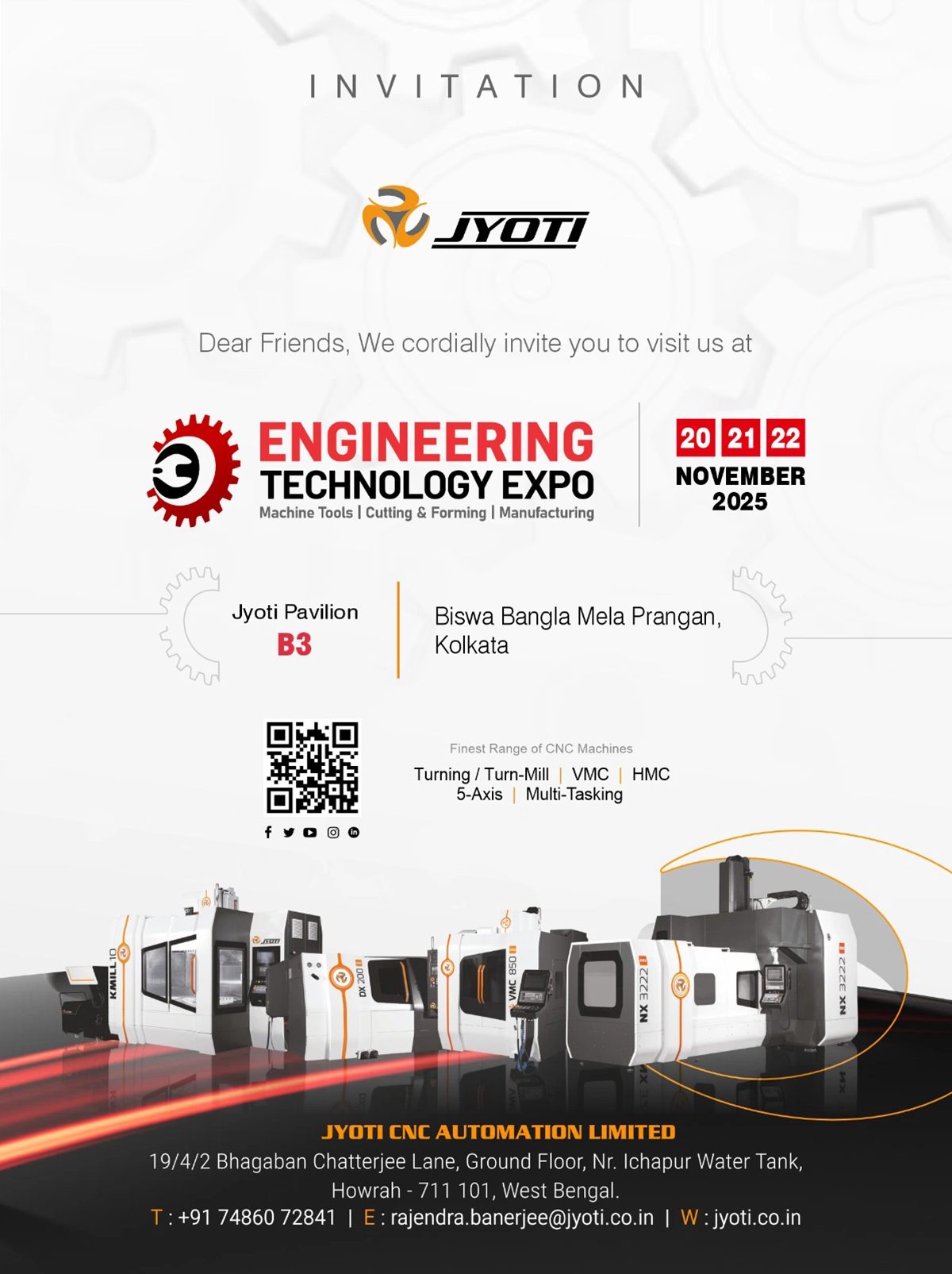 Engineering Technology Expo 2025 - Kolkata Invitation