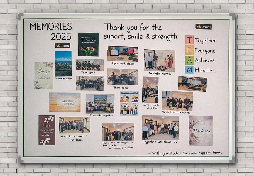 A Wall that Built with Thanks & Trust