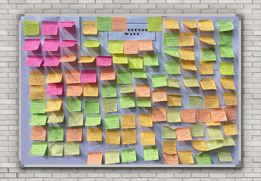 A Wall that Built with Thanks & Trust