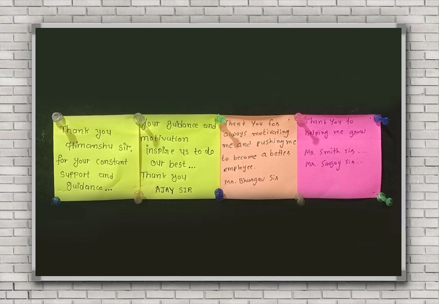 A Wall that Built with Thanks & Trust