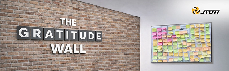 A Wall that Built with Thanks & Trust