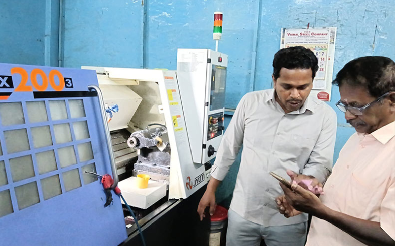 DX 135 CNC machine live demo Chennai