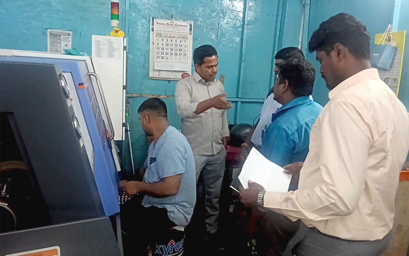 DX 135 CNC machine live demo Chennai