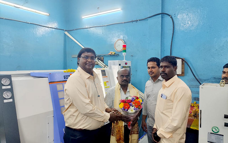 DX 135 CNC machine live demo Chennai